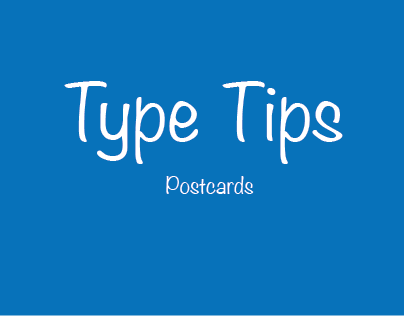 Type Tips Postcards