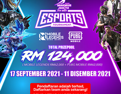 Poster Esport Makmur Johor 2021