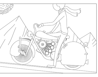 Colouring book pages