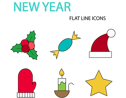 New Year Icons