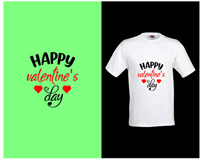 Happy valentine t-shirt design.