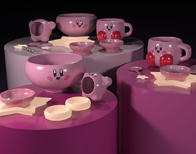 Kirby ceramic - 3D Max