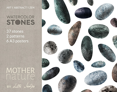 "37 STONES" GRAPHIC COLLECTION. FOR ART & BRANDING