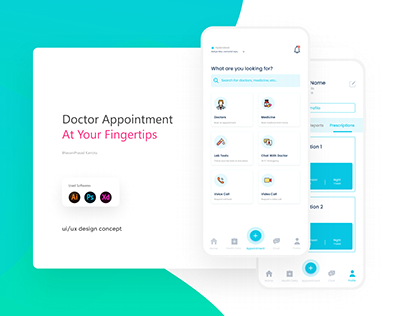 Doctor appointment application UI/UX casestudy