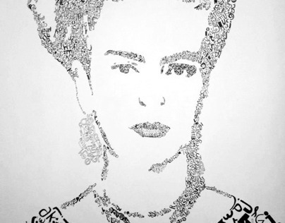 Caligrama de Frida Kahlo
Tipografia
Tecnica: Marcador s