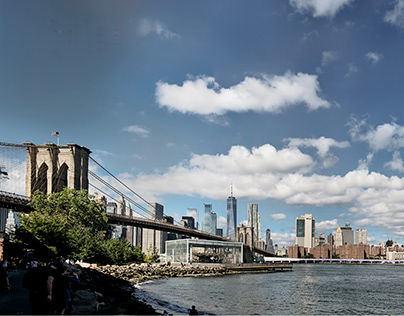 Viewing Bridges from Brooklyn Bridge Park