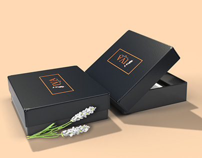 IVA box mockup design