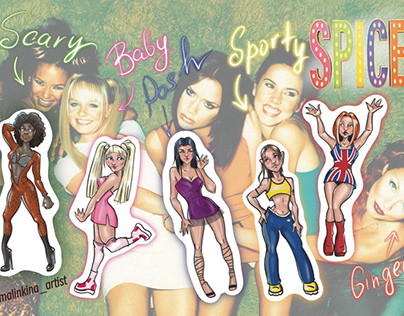 Sticker Pack Spice Girls