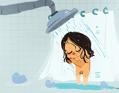 "Una ducha"