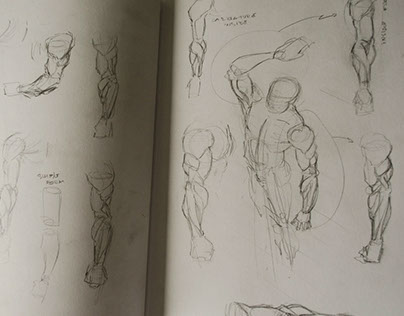 Body study sketchbook