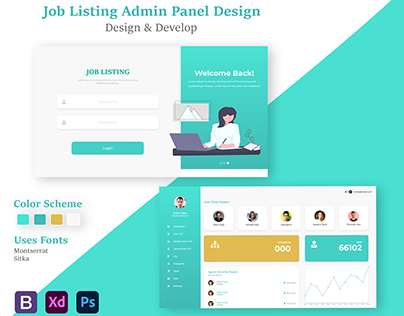 Job Listing Admin Panel Design & develop