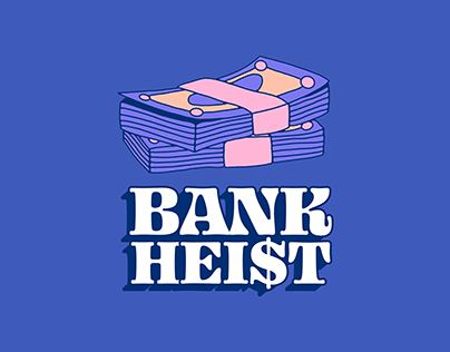 BANK HEIST : POSTER AND STICKERS PACK