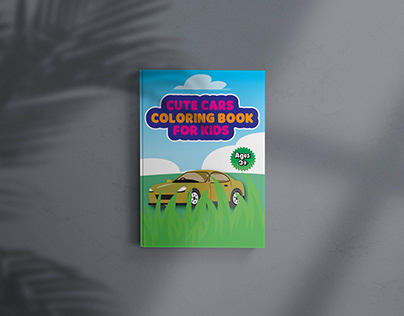 Cute cars coloring book for kids