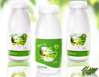 Package design for bio yogurt