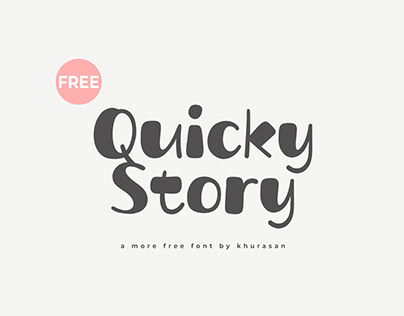 Quicky Story Font free for commercial use