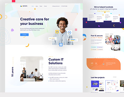 Agency Landing page design concept