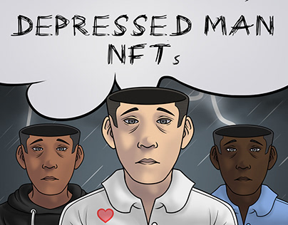 NFT Art │ DEPRESSED MAN NFT Collection