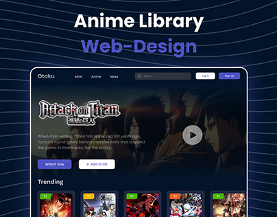 Otaku - Web Design for Anime Library