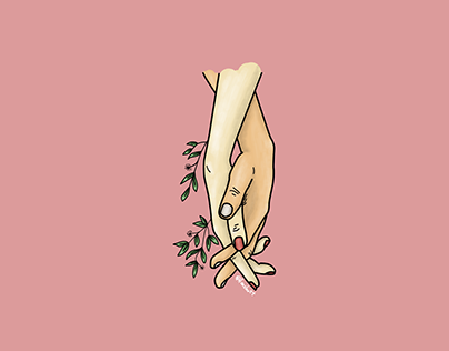 holding hand