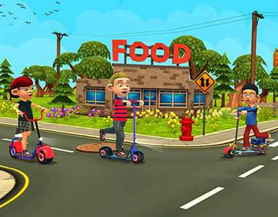 Kids Scooter Driving 3D