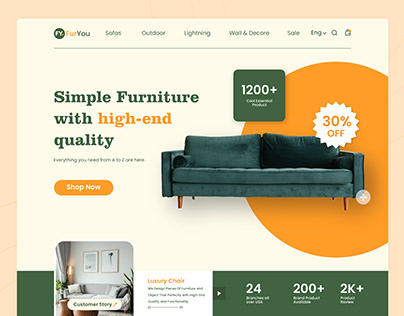 FurYou - Furniture Website UI Design