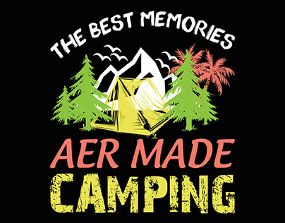 The best memories aer made camping t shirt design
