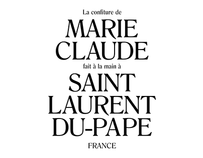 La confiture de Marie-Claude —Identity, 2016