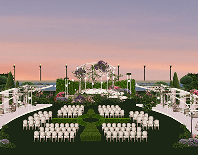 High garden wedding - Concept sketch