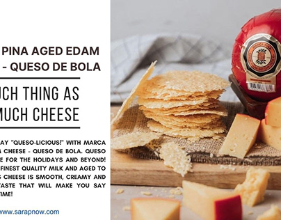 Marca Pina Aged Edam Cheese - Queso de Bola
