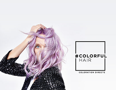 Colorful Hair - Web Design