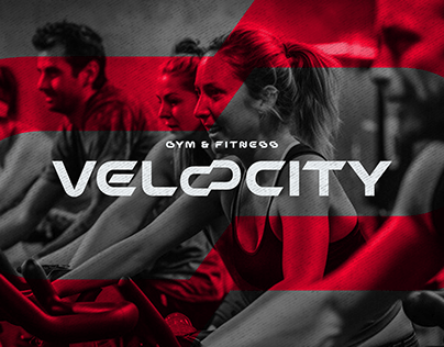 Velocity Gym & Fitness Logo Identity