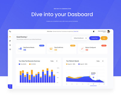 Internet of Things ( IOT) Dashboard Design