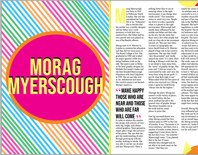 Morag Myerscough Magazine Spread