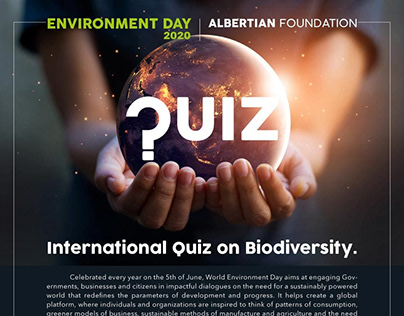 Environment day poster for St. Alberts College