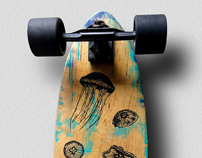 Silkscreen in Skateboard