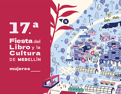 Mapa 17ª Fiesta del Libro y la Cultura de Medellín 2023