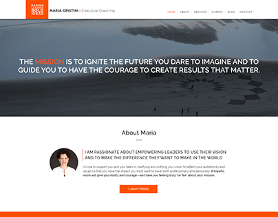 Maria Cristini - Landing Page Design