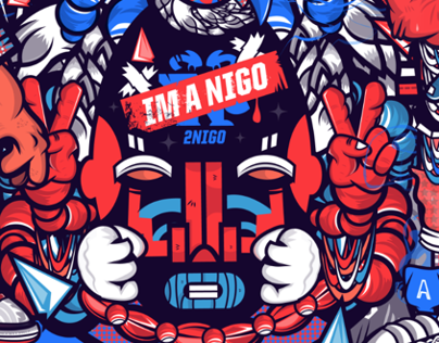 °°2NIGO JUST TWO FINGERS OF CHARACTERS°°
