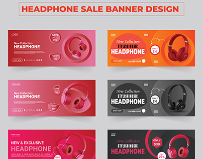Headphone Sale social media Banner Design