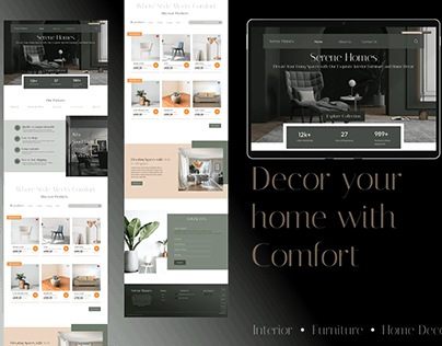 Designing an Aesthetic Landing Page for Serene Homes