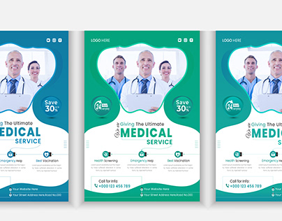Medical & Healthcare Flyer design Template