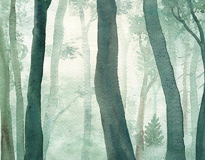 Forest -Watercolour illustrations