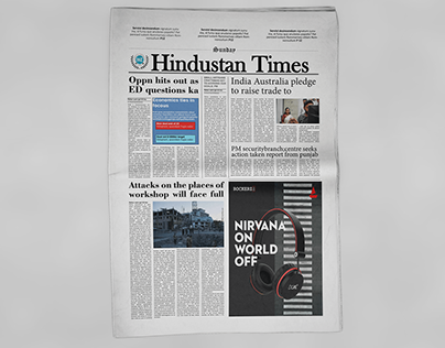 Hindustan Times Newspaper Design