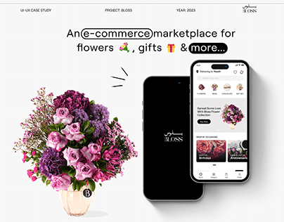 Flower delivery app UI/UX case study
