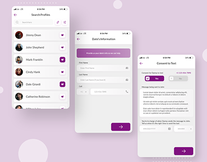 Creative Mobile Application Design | Listing & Form UI