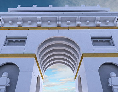 LEGO Arc de Triomphe - CGI