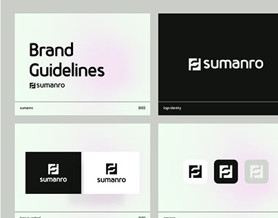Brand guidelines for sumanro - s logo design.