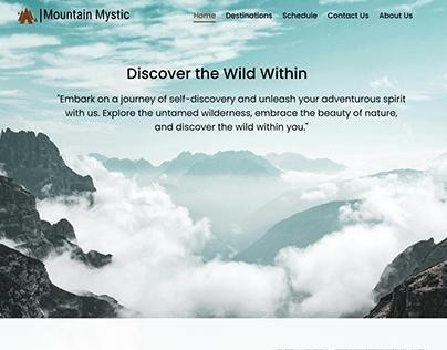 Landing Page for Camping Tours Company daily Ui