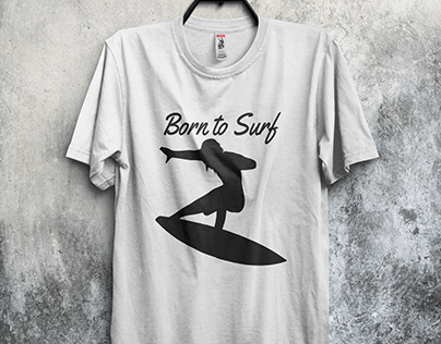 Surfing T-shirt Mockup