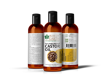 Castor Oil Label Design